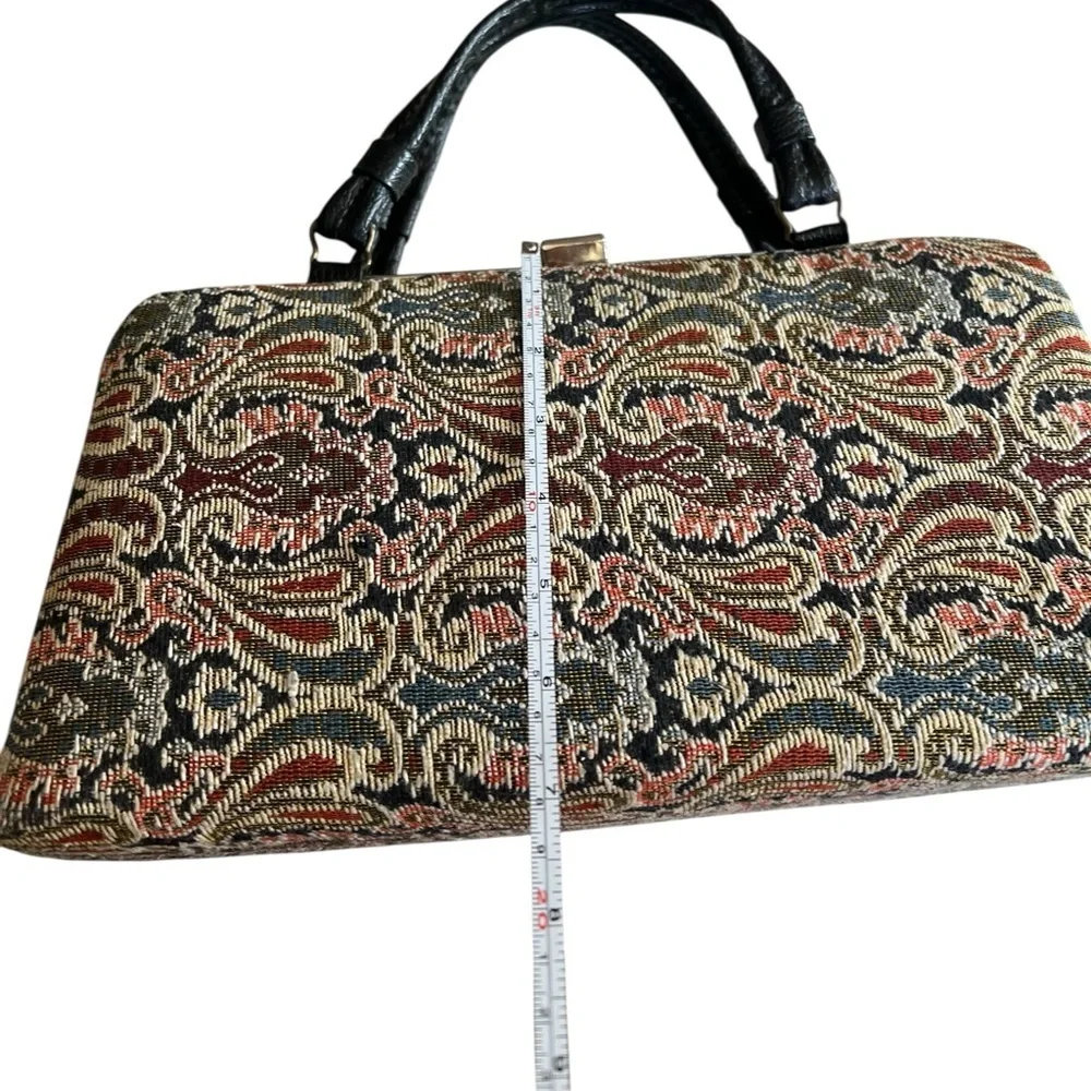 Vintage Tapestry Handbag Purse Boho Grannycore Cottagecore